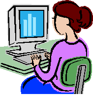 Woman at Computer